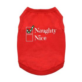Naughty Dog Shirt (Color: Red, size: small)